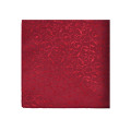 100% Silk Woven Jacquard Mens Red Pocket Square